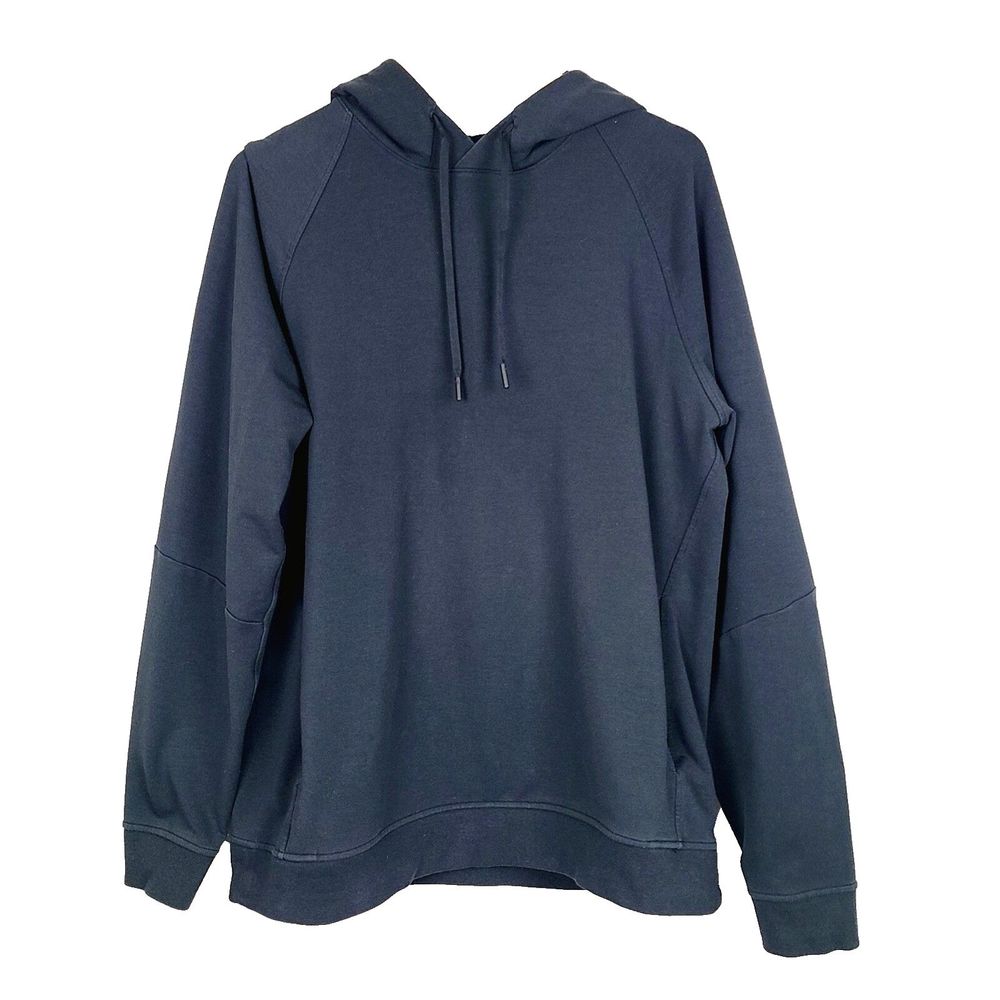 Lululemon City Sweat Pullover Hoodie XL Plack Soft Stretch Side Pockets Relaxed